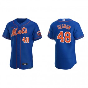 Men's New York Mets Jacob deGrom Royal Authentic Alternate Jersey