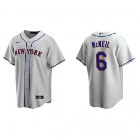 Men's New York Mets Jeff McNeil Gray Replica Road Jersey