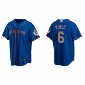 Men's Mets Jeff McNeil Royal 60th Anniversary Replica Jersey