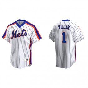 Men's New York Mets Jonathan Villar White Cooperstown Collection Home Jersey