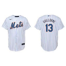 Youth New York Mets Luis Guillorme White Replica Home Jersey