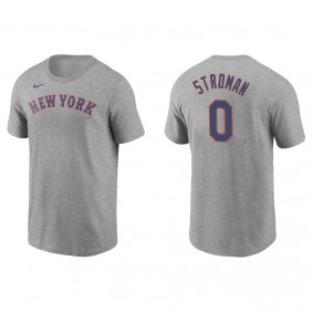 Men's New York Mets Marcus Stroman Gray Name & Number Nike T-Shirt