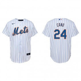 Youth New York Mets Robinson Cano White Replica Home Jersey