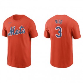 Men's New York Mets Tomas Nido Orange Name & Number Nike T-Shirt