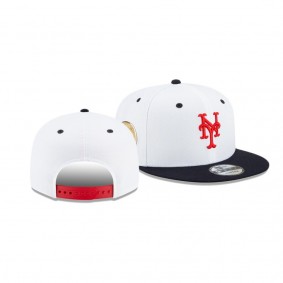 New York Mets Americana White 9FIFTY Snapback Hat