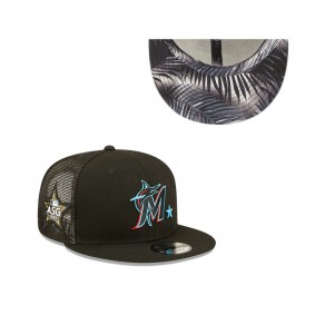 Miami Marlins Black 2022 MLB All-Star Game Workout 9FIFTY Snapback Adjustable Hat