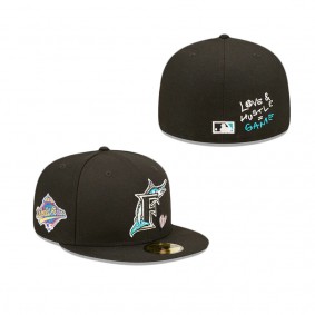 Miami Marlins Team Heart 59FIFTY Fitted Hat