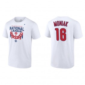 Mickey Moniak Philadelphia Phillies White 2022 National League Champions Locker Room T-Shirt