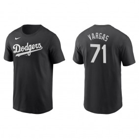 Dodgers Miguel Vargas Black Name & Number T-Shirt
