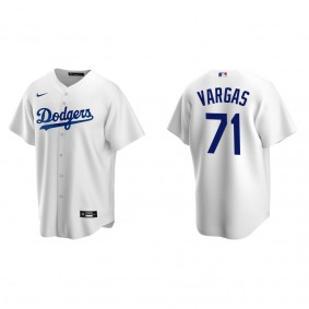 Dodgers Miguel Vargas White Replica Home Jersey