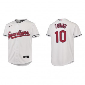 Mike Zunino Youth Cleveland Guardians White Home Replica Jersey