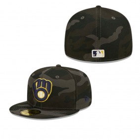 Men's Milwaukee Brewers Camo Dark 59FIFTY Fitted Hat