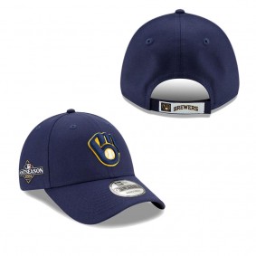 Men's Milwaukee Brewers Navy 2023 Postseason 9TWENTY Adjustable Hat