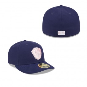 Men's Milwaukee Brewers Navy 2024 Mother's Day Low Profile 59FIFTY Fitted Hat