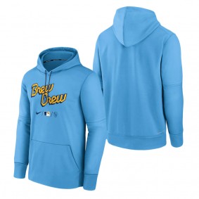 Brewers City Connect Authentic Collection Therma Pullover Hoodie