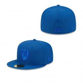 Men's Milwaukee Brewers Royal Tonal 59FIFTY Fitted Hat