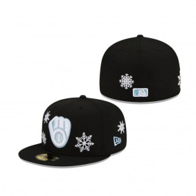 Milwaukee Brewers Snow 59FIFTY Fitted Hat