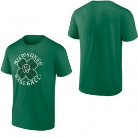 Men's Milwaukee Brewers Fanatics Branded Kelly Green St. Patrick's Day Celtic T-Shirt