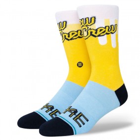 Brewers Stance White City Connect Crew Socks