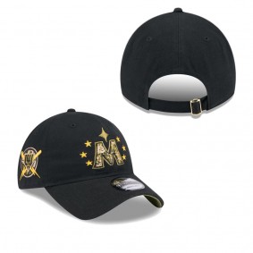 Men's Minnesota Twins Black 2024 Armed Forces Day 9TWENTY Adjustable Hat