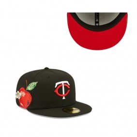 Minnesota Twins Black Fruit 59FIFTY Fitted Hat
