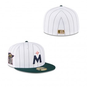 Minnesota Twins Just Caps White Pinstripe 59FIFTY Fitted Hat