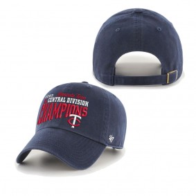 Men's Minnesota Twins '47 Navy 2023 AL Central Division Champions Cleanup Adjustable Hat