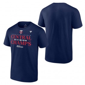 Men's Minnesota Twins Fanatics Branded Navy 2023 AL Central Division Champions Locker Room T-Shirt