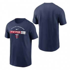 Men's Minnesota Twins Nike Navy 2023 AL Central Division Champions T-Shirt