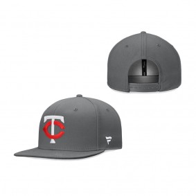 Minnesota Twins Fanatics Branded Snapback Hat Graphite