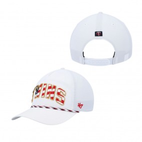 Men's Minnesota Twins White Flag Flutter Hitch Snapback Hat