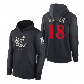 Mitch Garver Texas Rangers Navy 2023 City Connect Pregame Performance Pullover Hoodie