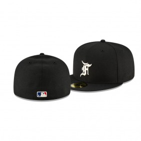 Men's MLB Fear of God Black Essentials 59FIFTY Fitted Hat