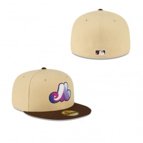 Montreal Expos Blond 59FIFTY Fitted Hat