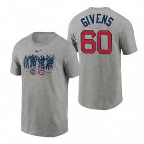 Cubs Mychal Givens Gray 2022 Field of Dreams Cornfield Matchup T-Shirt