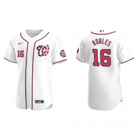Men's Washington Nationals Victor Robles White Authentic Alternate Jersey