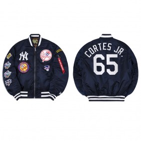 Men's New York Yankees Nestor Cortes Jr. Navy Alpha Industries Jacket