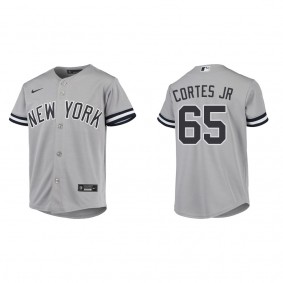 Nestor Cortes Jr. Youth New York Yankees Gray Road Replica Jersey