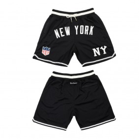 New York Black Yankees Rings & Crwns Replica Mesh Shorts Black
