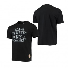 New York Black Yankees Stitches Negro League Wordmark T-Shirt Black