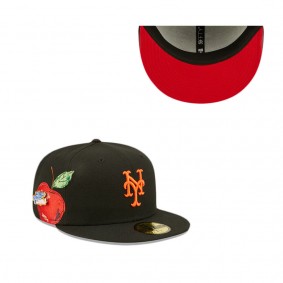 New York Mets Black Fruit 59FIFTY Fitted Hat