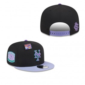 Men's New York Mets Black Purple Grape Big League Chew Flavor Pack 9FIFTY Snapback Hat