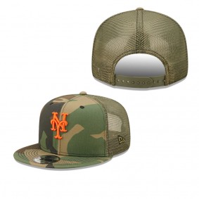 Men's New York Mets Camo Trucker 9FIFTY Snapback Hat