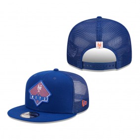 New York Mets New Era Camper Trucker Snapback Hat Royal