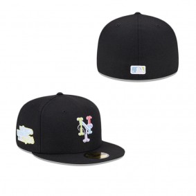 New York Mets Colorpack Black 59FIFTY Fitted Hat