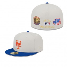 Men's New York Mets Gray Royal World Class Back Patch 59FIFTY Fitted Hat