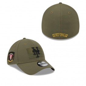 Men's New York Mets Green 2023 Armed Forces Day 39THIRTY Flex Hat