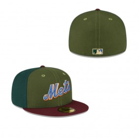 New York Mets Just Caps Dark Green 59FIFTY Fitted Hat