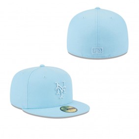 Men's New York Mets Light Blue 2023 Spring Color Basic 59FIFTY Fitted Hat