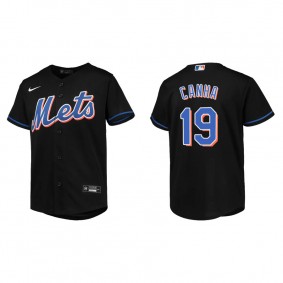 Youth New York Mets Mark Canha Black Alternate Jersey